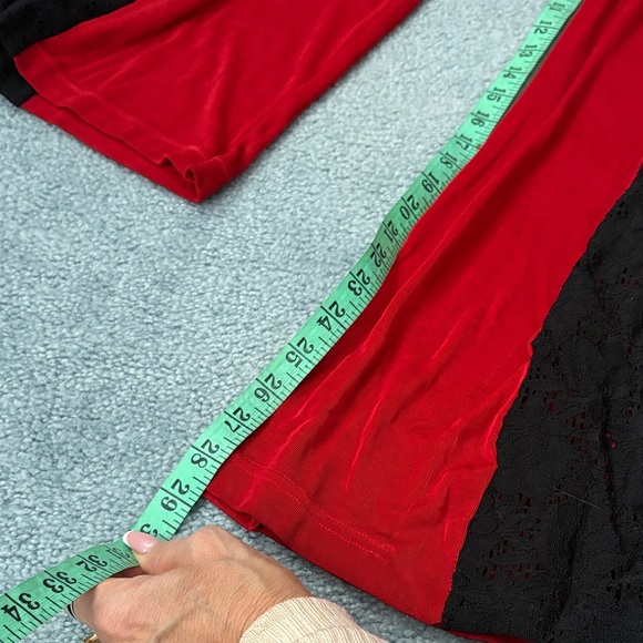 Red and Black Jumpsuit with Gold Accents - Picture 13 of 16